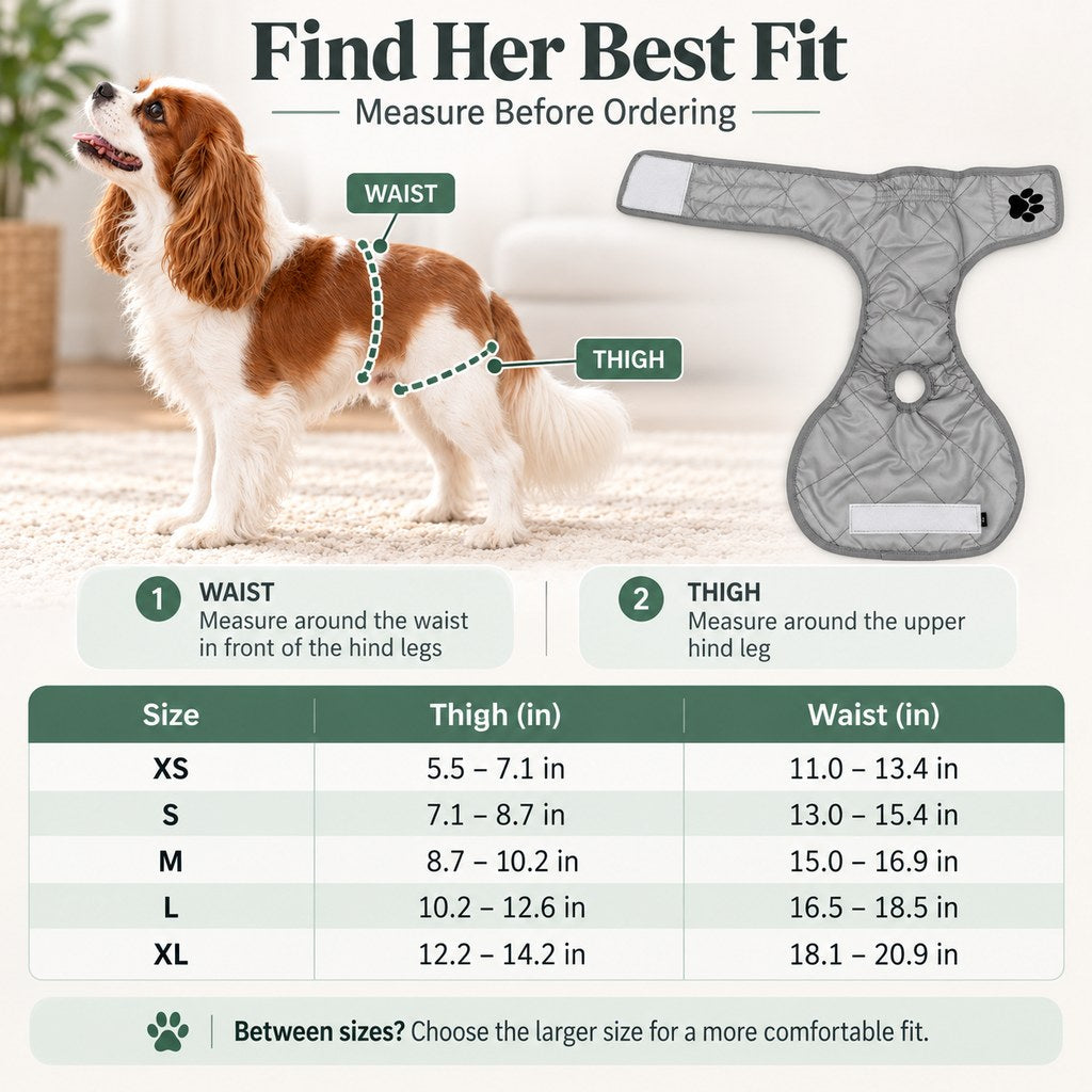 Washable Female Dog Diaper – Heat & Leak Protection