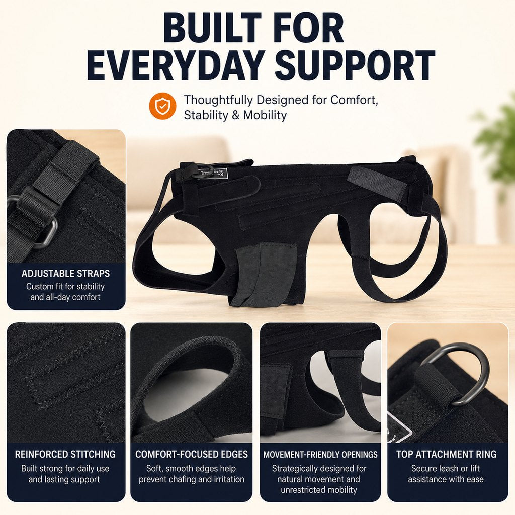 Dog Back Support Vest – Walking Stability