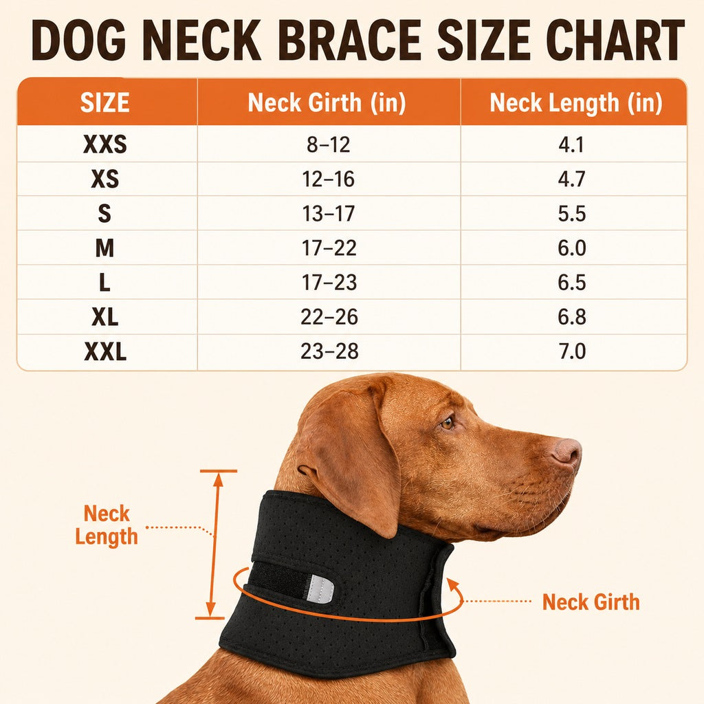 Dog Neck Support Brace – Breathable Recovery Collar
