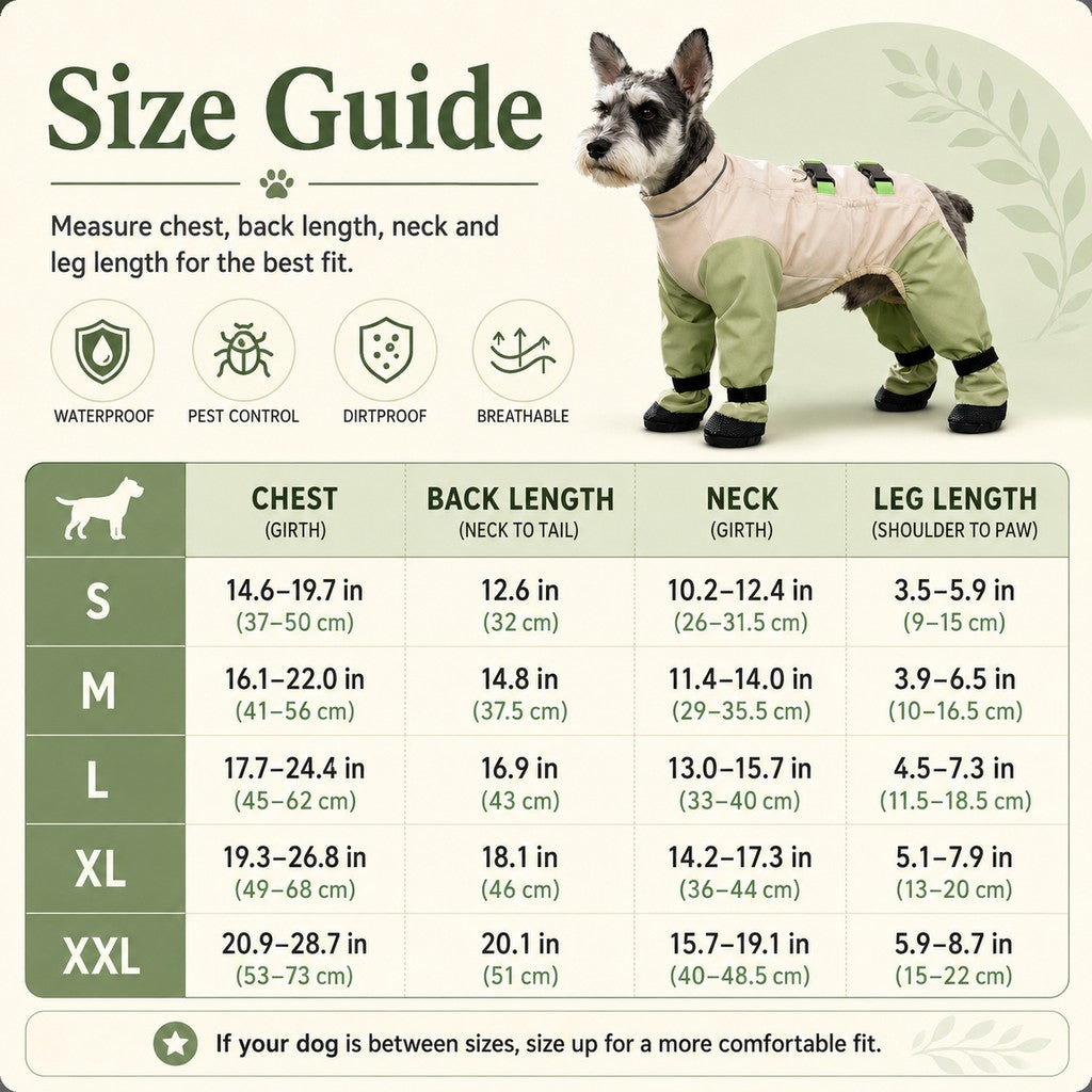 Dog Outdoor Protection Suit – Cleaner Fur on Walks