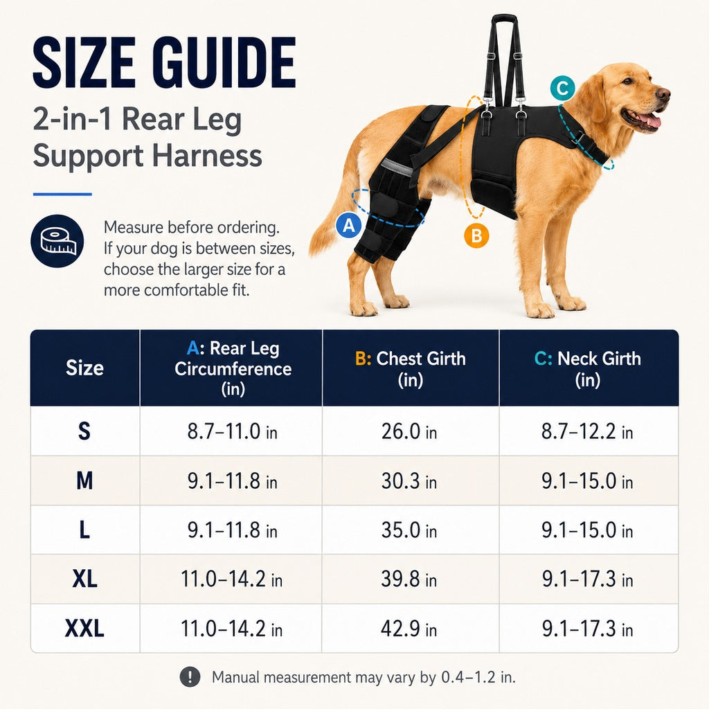 Senior Dog Rear Leg Harness – Walking Lift Support