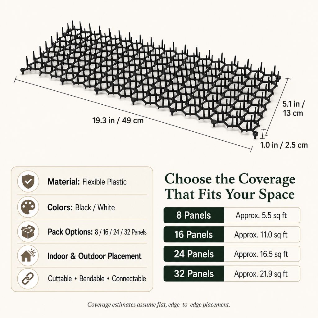 Flexible Cat Deterrent Mat – Protects Sofas & Plants