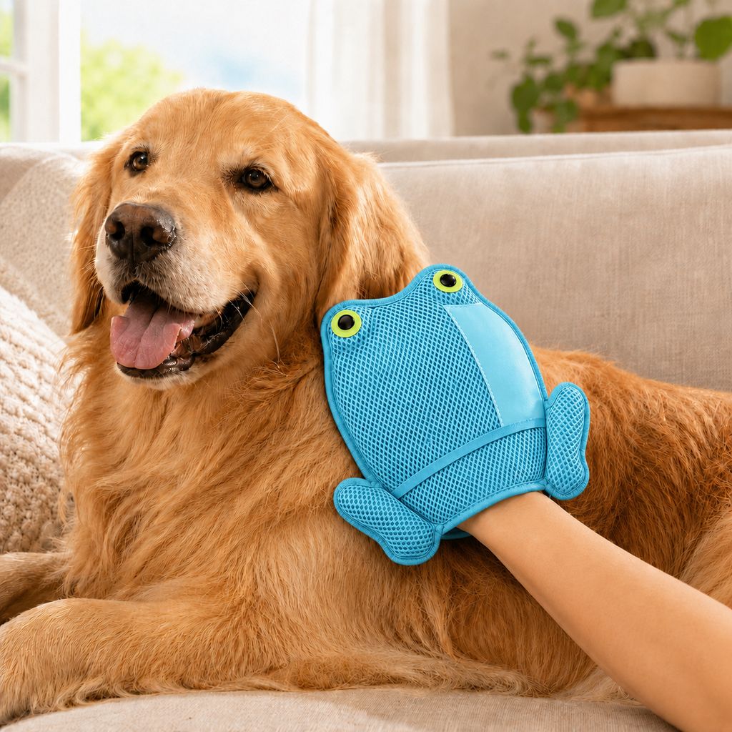 Froggy Pet Hair Removal Mitt – Gentle Deshedding