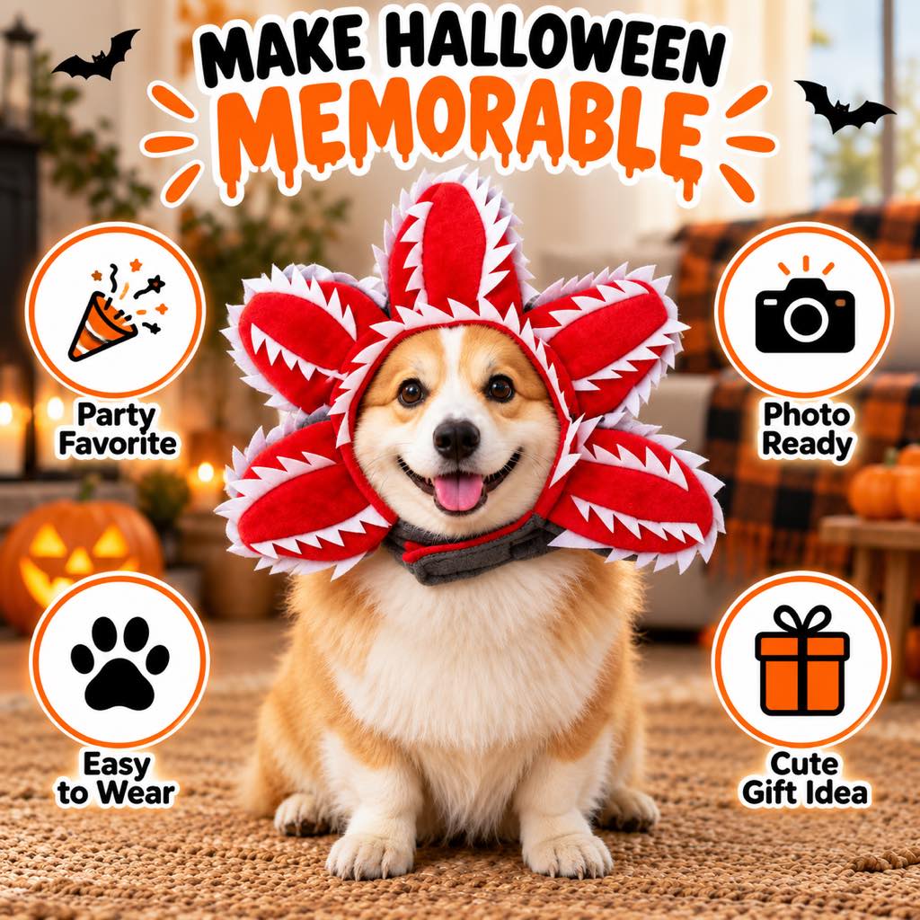Venus Flytrap Pet Headpiece – Funny Monster Costume