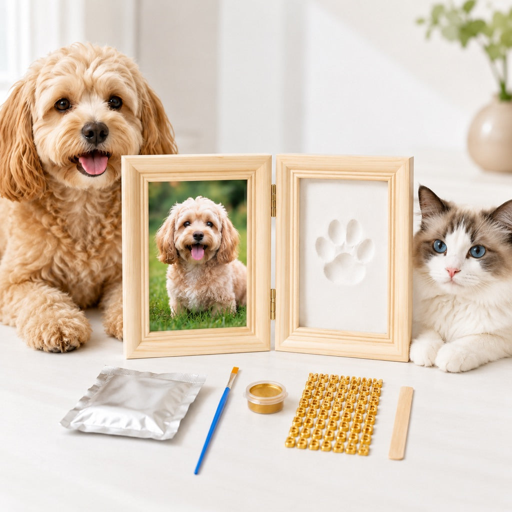 Pet Paw Print Frame Kit – DIY Keepsake Memories
