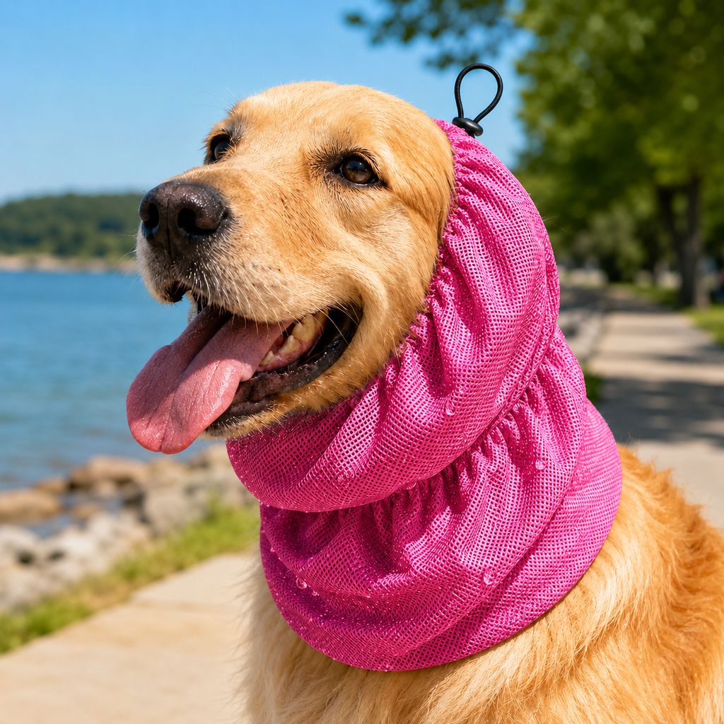 Dog Cooling Snood – Cool Neck & Ears in Summer