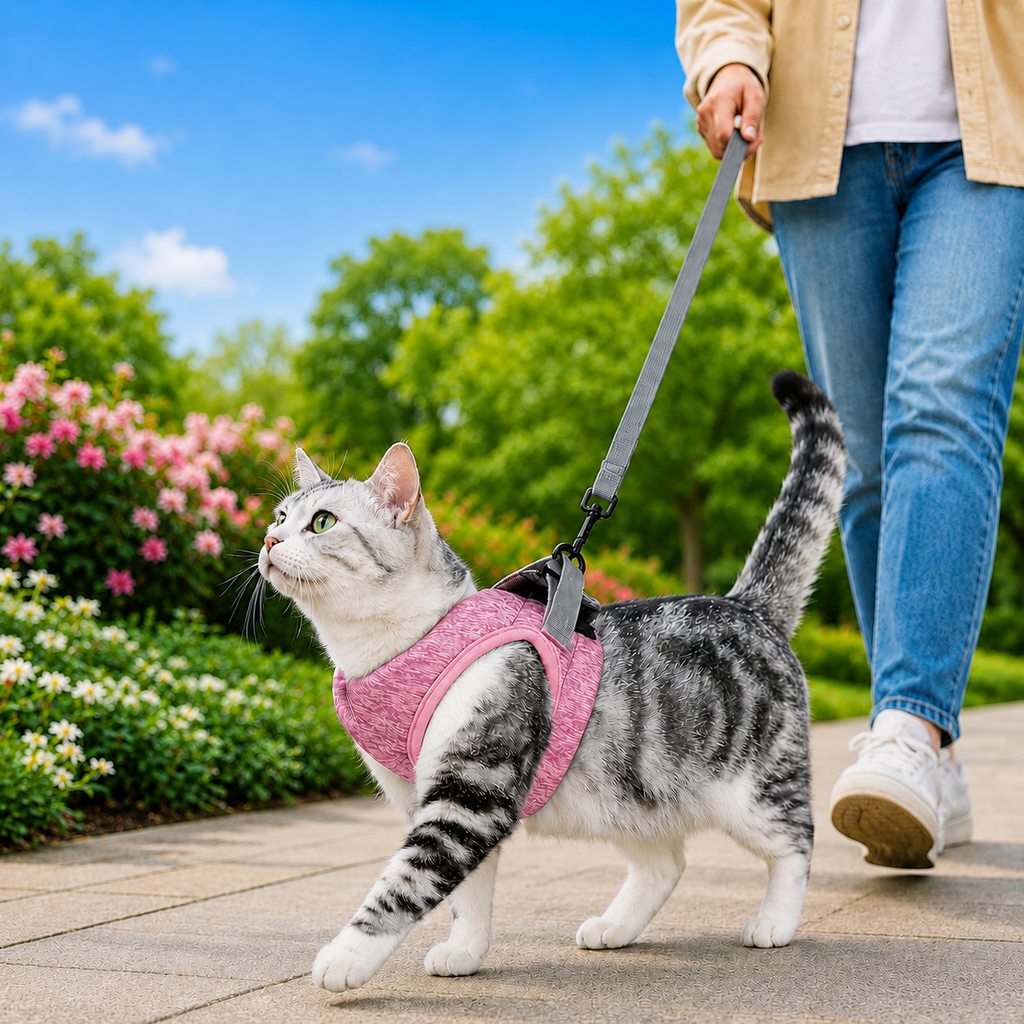 Lightweight Cat Harness & Leash Set – Secure Walks