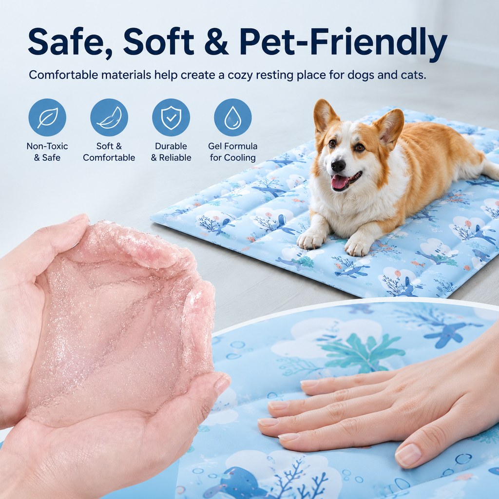 Cooling Gel Pet Mat – Waterproof Chill Pad