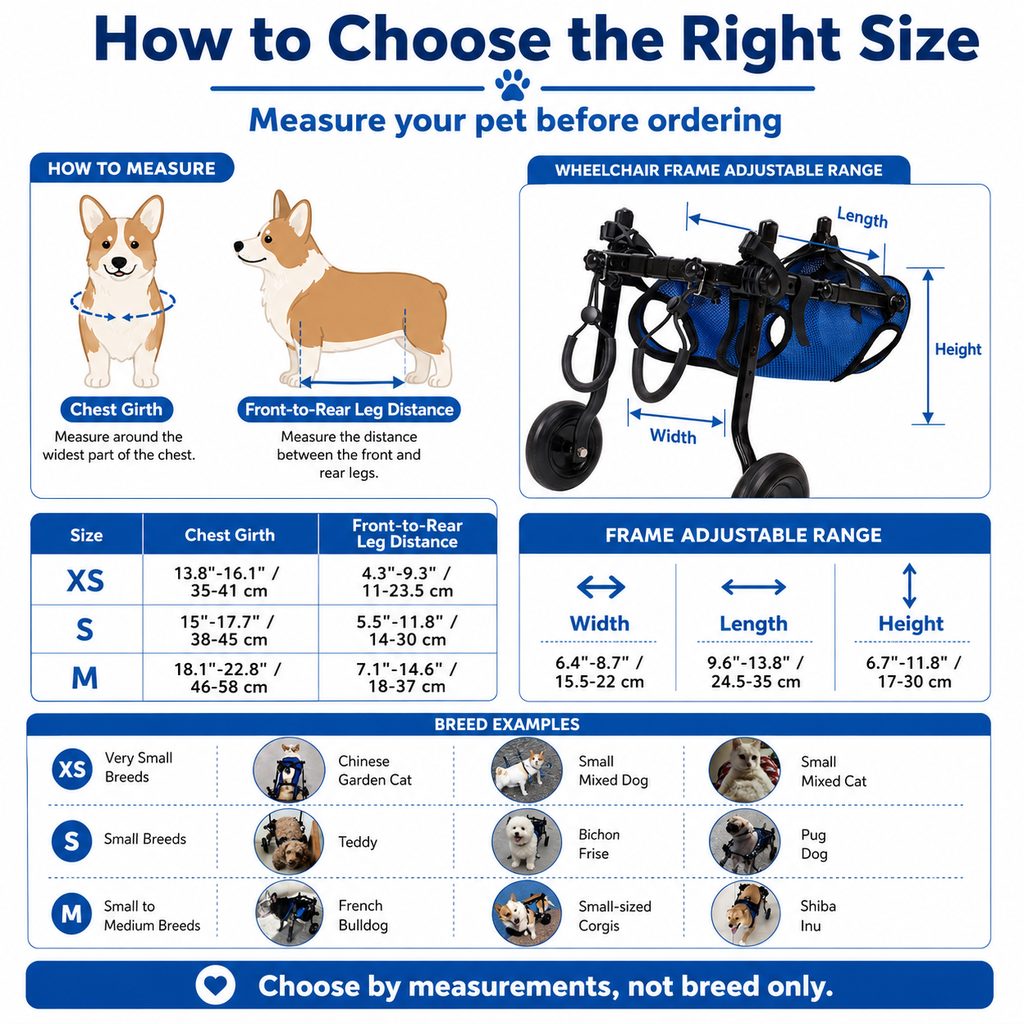 Adjustable Dog Wheelchair – Mobility for Weak Back Legs