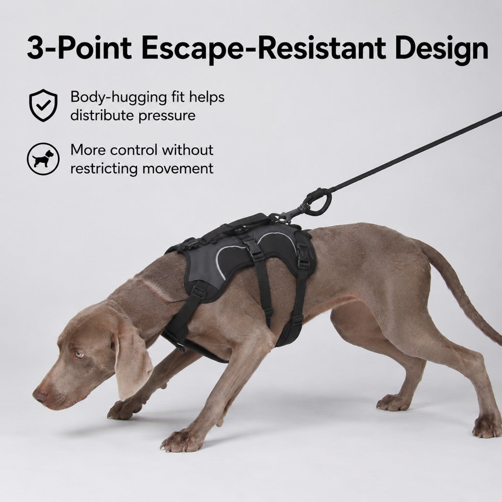 AirTag Escape-Proof Dog Harness – Secure Outdoor Walks