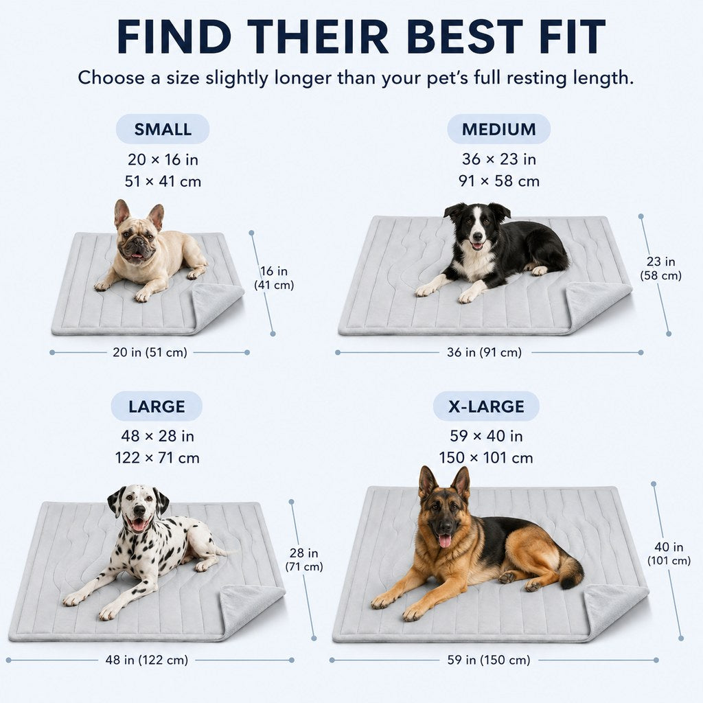 Cooling-Feel Pet Mat – No Water or Power Needed