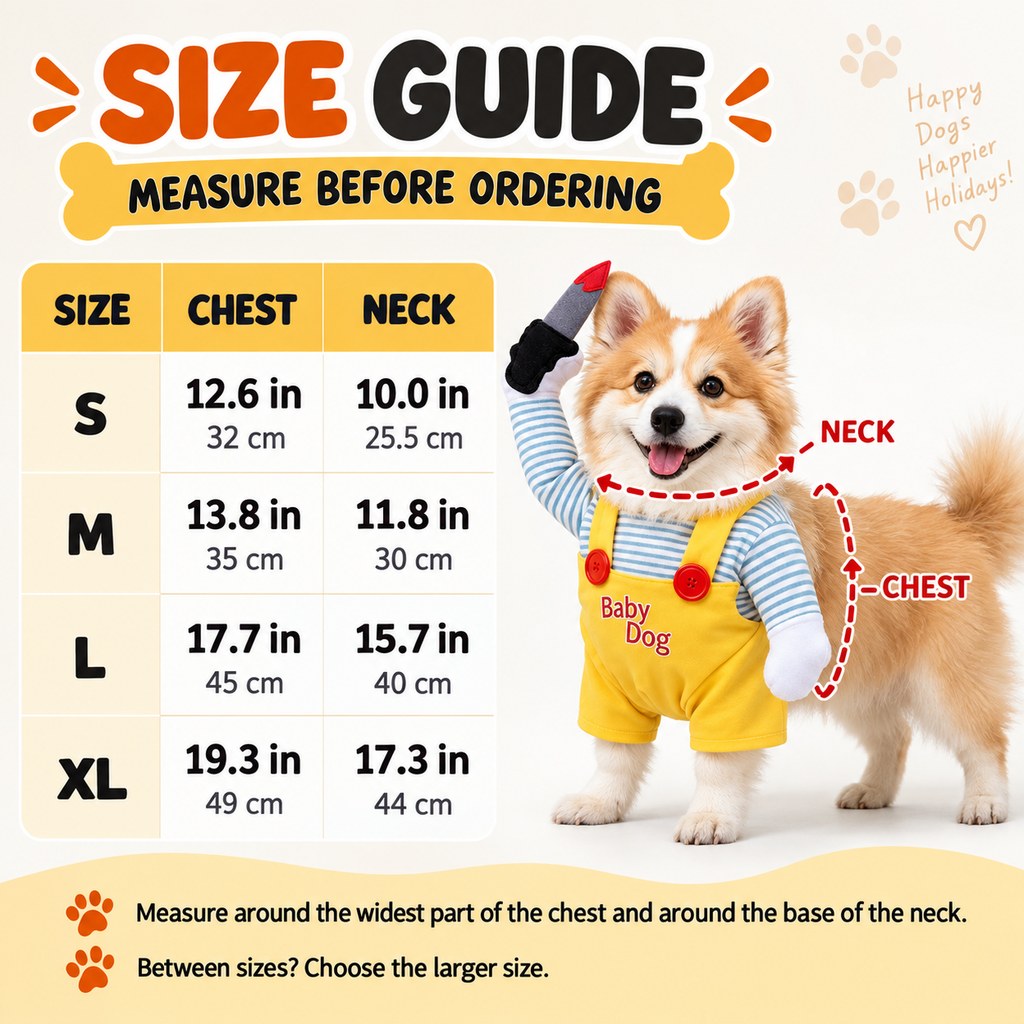 Horror Doll Dog Costume – Instant Spooky Look