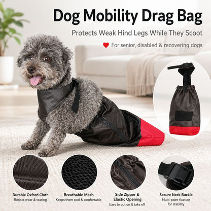 Dog Mobility Drag Bag – Protects Hind Legs Indoors