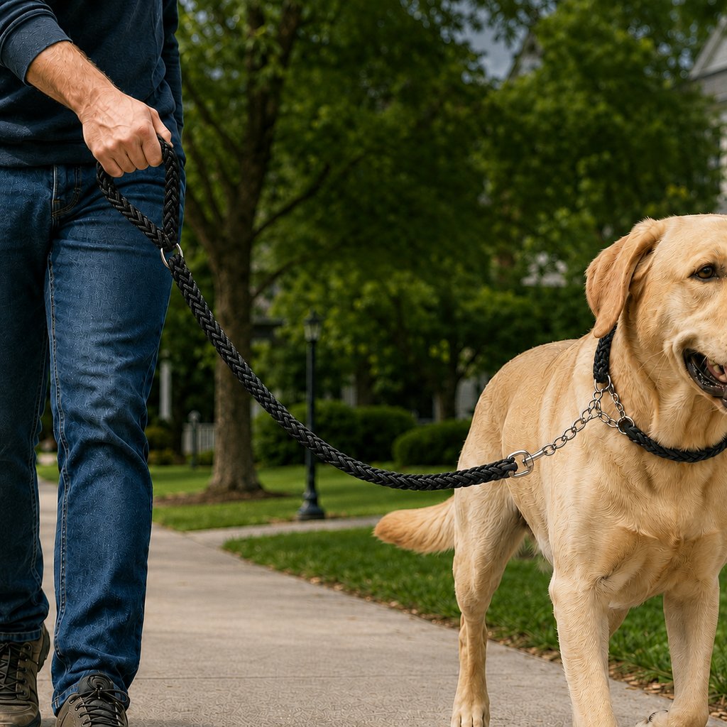 Heavy-Duty Braided Dog Leash – Control for Strong Pullers