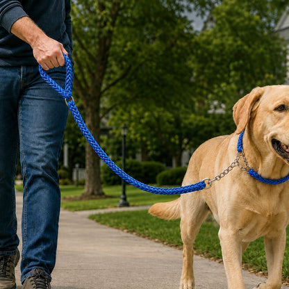 Heavy-Duty Braided Dog Leash – Control for Strong Pullers