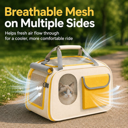 Large Breathable Pet Carrier – Roomy & Comfortable