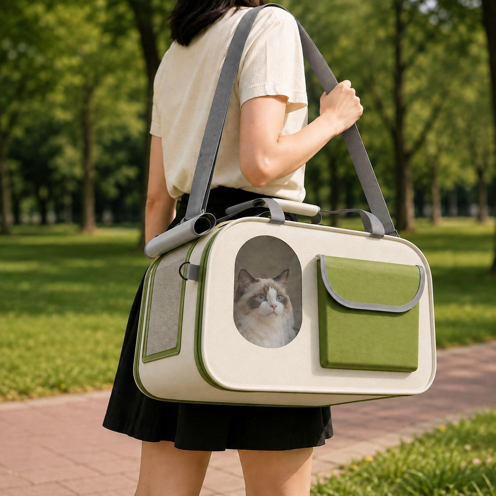 Large Breathable Pet Carrier – Roomy & Comfortable