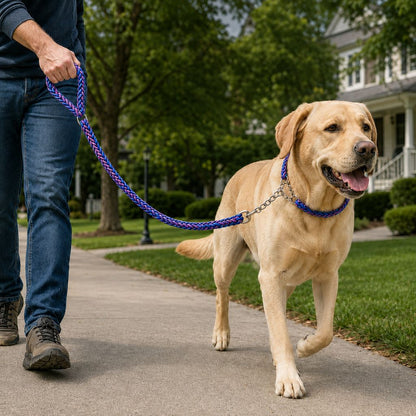Heavy-Duty Braided Dog Leash – Control for Strong Pullers