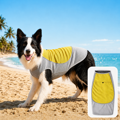 Dog Cooling Vest with Ice Pack Pocket – Summer Heat Relief
