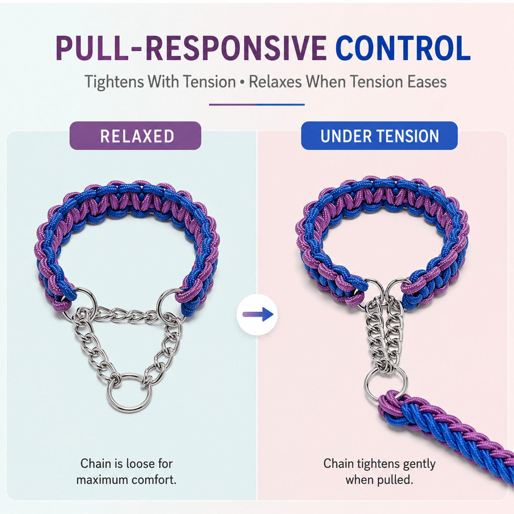 Heavy-Duty Braided Dog Leash – Control for Strong Pullers