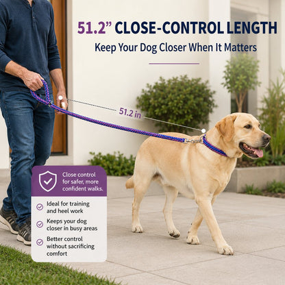 Heavy-Duty Braided Dog Leash – Control for Strong Pullers