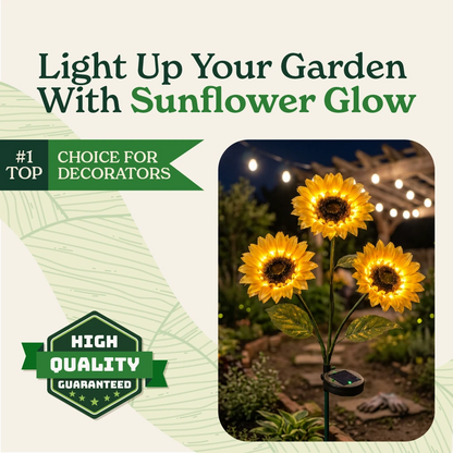 Solar Sunflower Rose Lamp