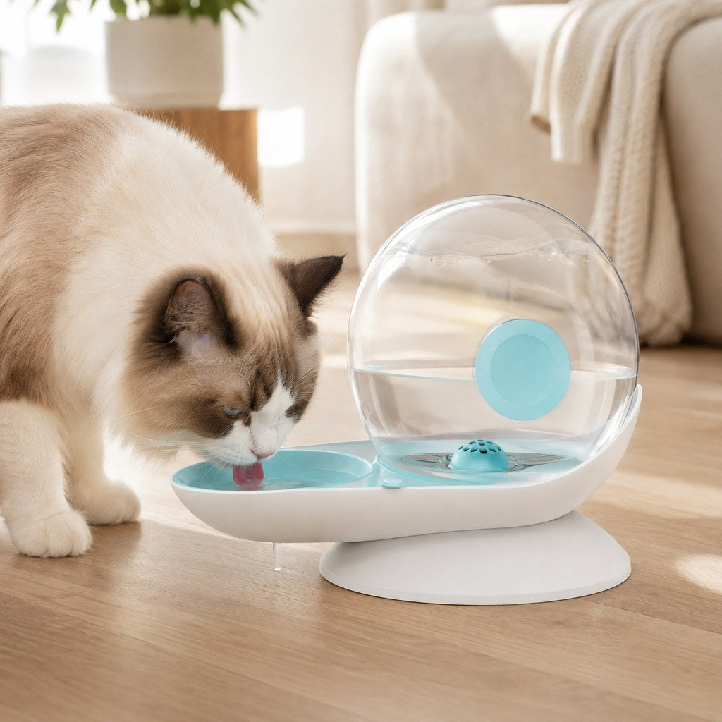 Gravity Pet Waterer 2.8L – No-Plug Auto Refill