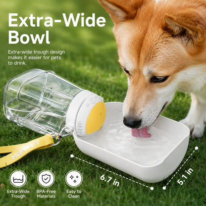 2-in-1 Dog Water Bottle & Food Container – Travel Ready