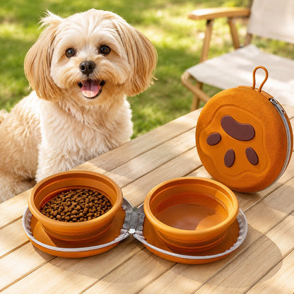2-in-1 Collapsible Travel Bowl – Feed & Hydrate Anywhere