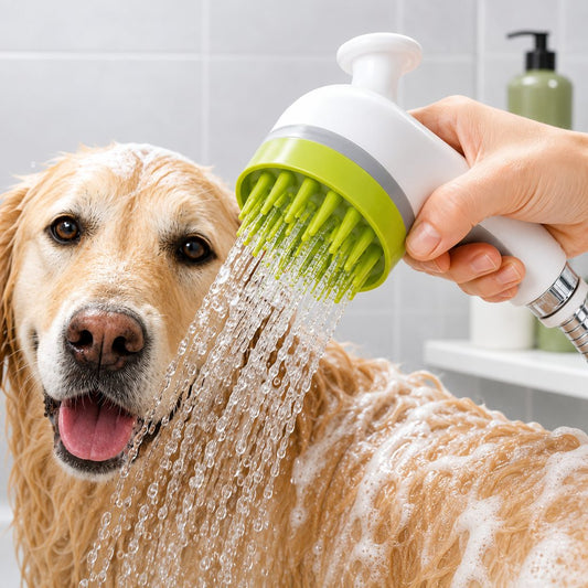 3-in-1 Pet Bathing Sprayer Brush – Easier Washing