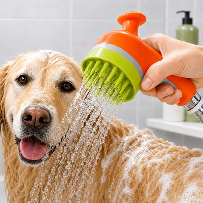 3-in-1 Pet Bathing Sprayer Brush – Easier Washing
