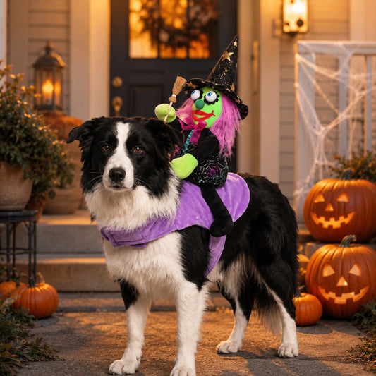 3D Witch Rider Pet Costume – Instant Funny Look