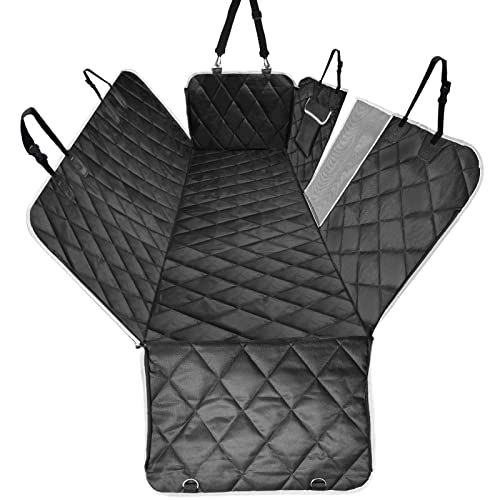 Dog Car Seat Cover, Waterproof with Mesh Window And Storage Pocket