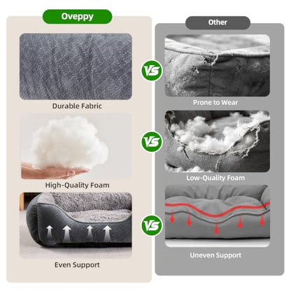 Dog Bed Medium Washable, Rectangle Dog Beds for Medium Large Dogs