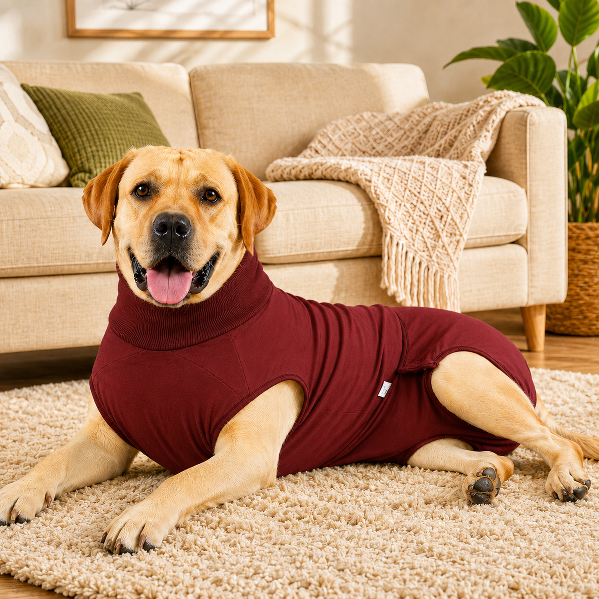 Padded Dog Recovery Suit – Surgery & Heat Protection
