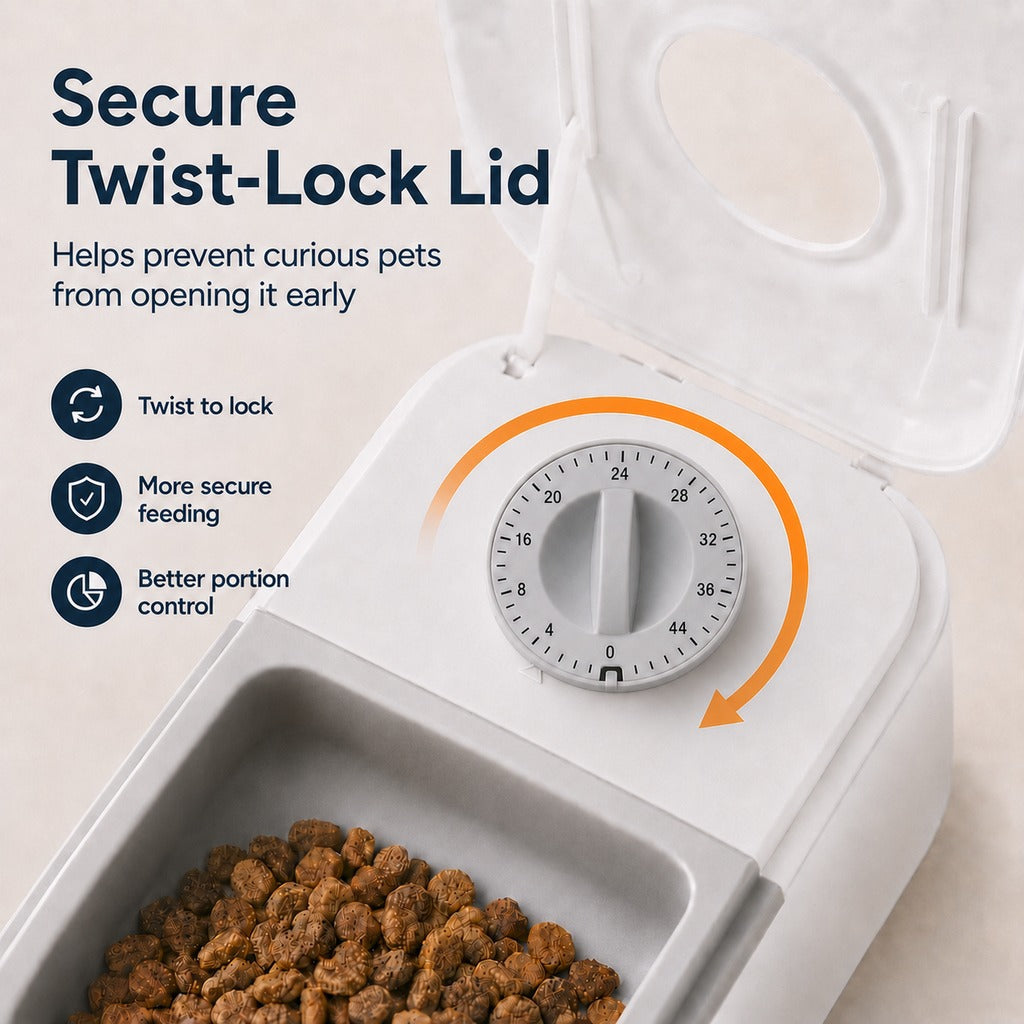 48-Hour Timed Pet Feeder – Scheduled Meals While Away