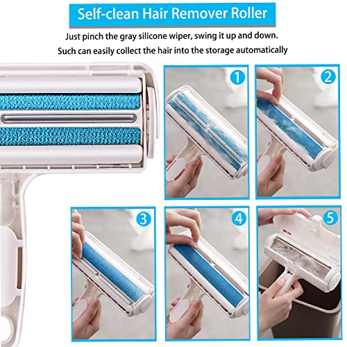 ACE2ACE Pet Hair Remover Roller, Reusable Animal Hair Removal Brush