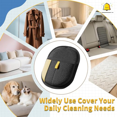 2PCS Pet Hair Remover Glove, Static Pet Hair Removal Glove, Dual-Sided Grooming Gloves, Static Removal Gloves For Dogs & Cats, Reusable Deshedding Pet Glove For Furniture, Bed, Carpet, Clothes,Sof