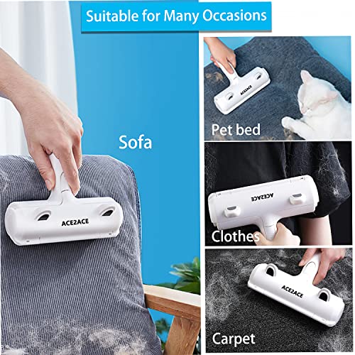 ACE2ACE Pet Hair Remover Roller, Reusable Animal Hair Removal Brush