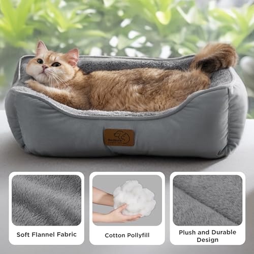 Bedsure Cat beds for Indoor Cats, Washable Small Cat Bed, 51x41cm