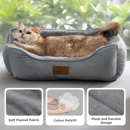 Bedsure Cat beds for Indoor Cats, Washable Small Cat Bed, 51x41cm