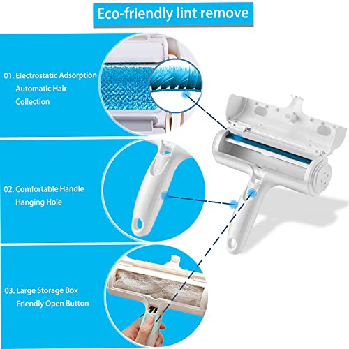 ACE2ACE Pet Hair Remover Roller, Reusable Animal Hair Removal Brush