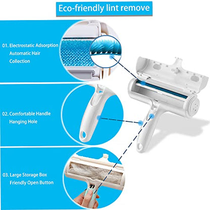 ACE2ACE Pet Hair Remover Roller, Reusable Animal Hair Removal Brush