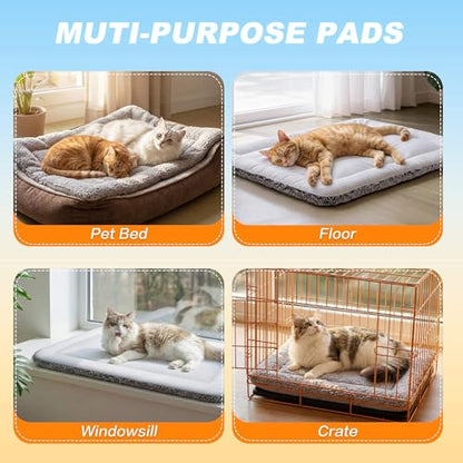 Self Warming Cat Bed, Reversible Cooling Mat for Cats, Gray, 46 x 61 cm