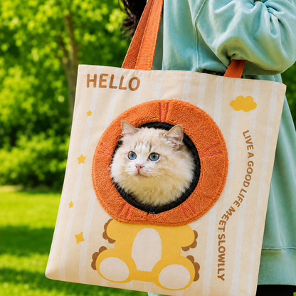 Peek-Out Pet Travel Tote – Light & Portable