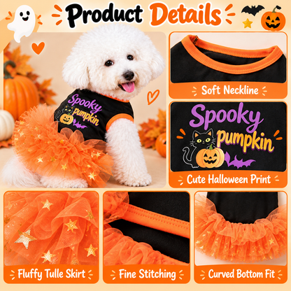 Halloween Dog Tutu Dress – Soft & Lightweight