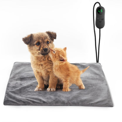 Pet Heating Pad Electric, 45 * 45cm, Timer&Temperature Adjustable