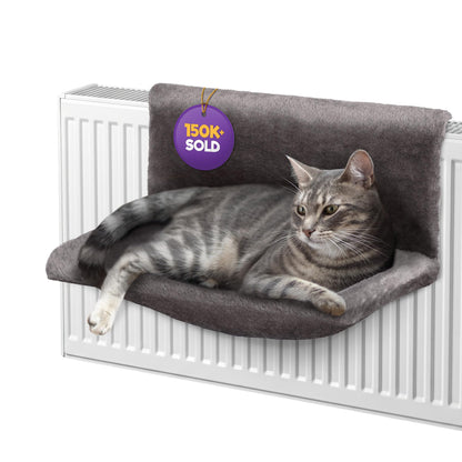 Petlicity Warm and Cosy Pet Cat and Dog Radiator Bed (Grey)