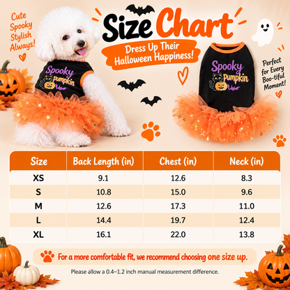 Halloween Dog Tutu Dress – Soft & Lightweight