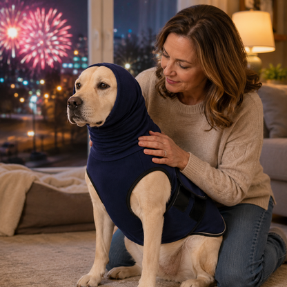 Dog Calming Shirt with Hood – Calming Comfort in Storms
